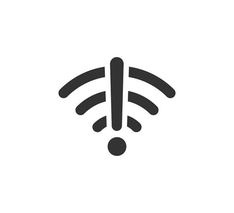 Icono de interferencia de señal Wi-Fi