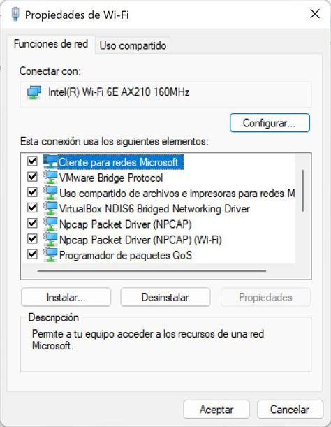 Interfaz de configuración Wi-Fi