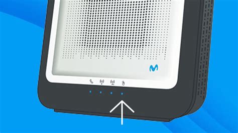 Router Movistar con luces LED de diferentes colores