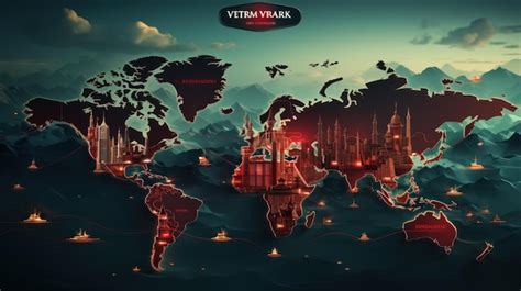 Mapa mundial mostrando la distribución de servidores de ExpressVPN