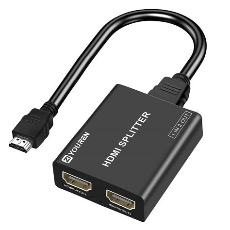 Diagrama de conexión de un splitter HDMI
