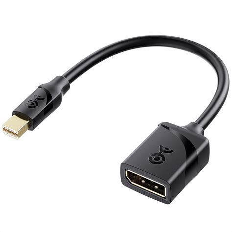 Imagen de un cable adaptador Mini DisplayPort a DisplayPort