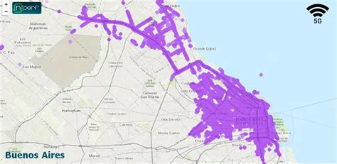 Mapa de cobertura de Claro en Argentina