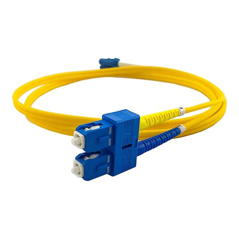 Cable de fibra óptica monomodo con conector SC