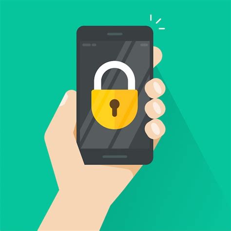 Icono de candado en una pantalla de teléfono