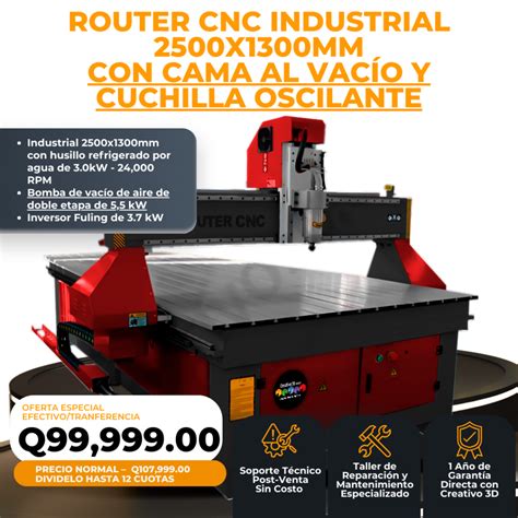 Router CNC con cama de vacío en funcionamiento