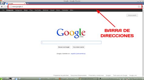 Barra de direcciones de un navegador web