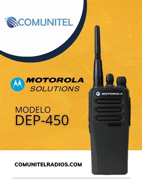 Radios portátiles Motorola DEP 450 en un entorno de trabajo