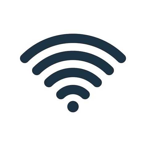 Icono de señal Wi-Fi con una cruz indicando 5 GHz