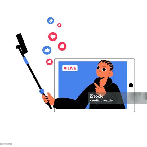 Ilustración de un smartphone transmitiendo video en tiempo real