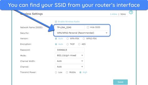 Diagrama explicativo de un SSID