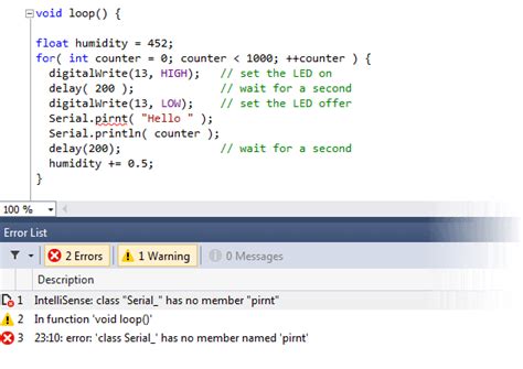 Visual FoxPro IDE showing an error message