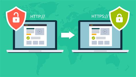 Comparación visual entre HTTP y HTTPS en la barra de direcciones