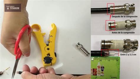 Instalación de un conector coaxial de compresión
