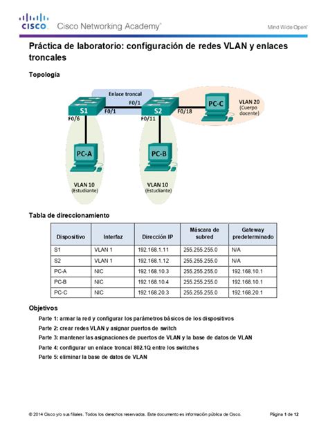 Diagrama ilustrando configuración de VLANs y troncales