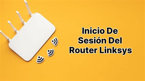 Interfaz de inicio de sesión del router Linksys