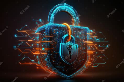 Ilustración de un candado digital protegiendo datos en una red