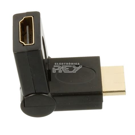 Adaptador HDMI giratorio en uso