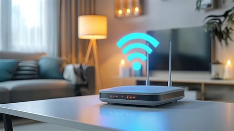 Router Wi-Fi en un hogar moderno