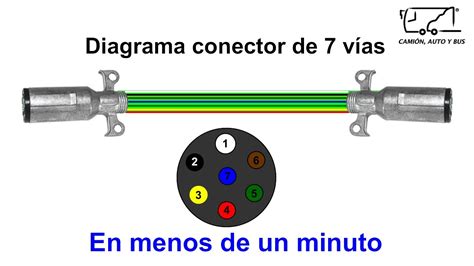 Diagrama de un conector eléctrico con pines
