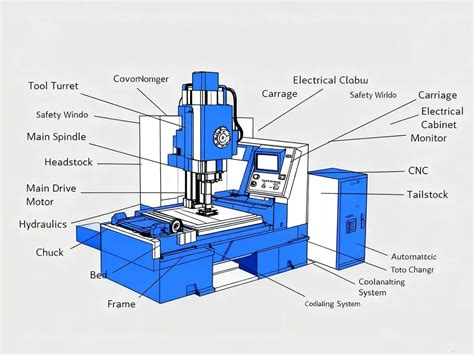 Estructura de pórtico de una máquina CNC