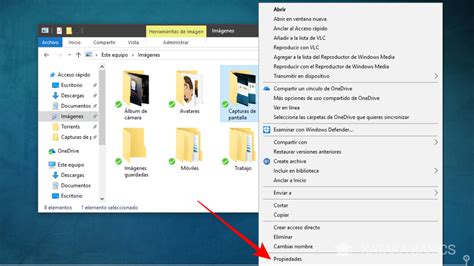 Captura de pantalla del menú
