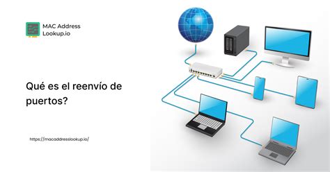 Diagrama mostrando el reenvío de puertos en un router
