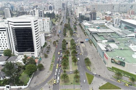 Mapa de Quito destacando la Avenida Naciones Unidas