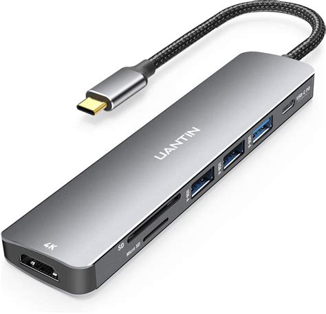 Diagrama de conexión de un hub USB-C con HDMI y VGA