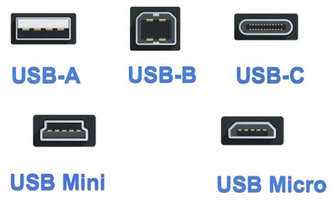 Comparativa visual de puertos Micro USB y USB-C