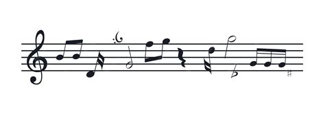 Partitura musical com notas musicais