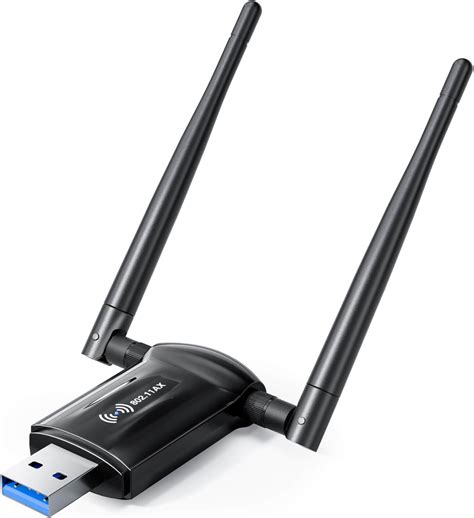 Ilustración de un adaptador WiFi USB con antena