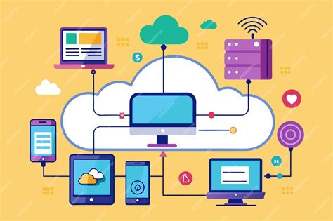 Ilustración de un smartphone conectado a una red de datos móviles con iconos de internet