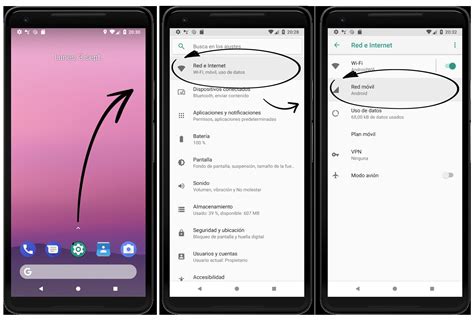 Infografía comparativa de los menús de configuración de APN en Android y iOS