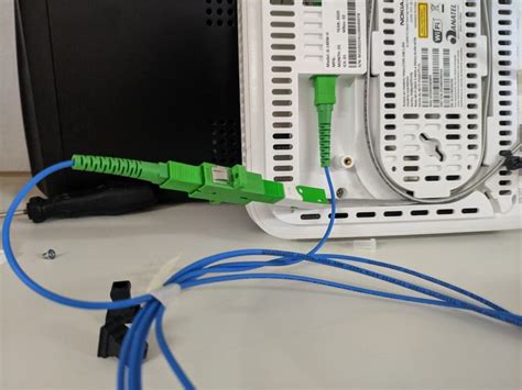 Diagrama de un módem de fibra óptica