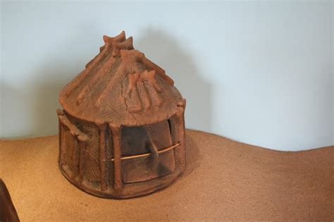 Recreación de una cabaña romana primitiva (casae)