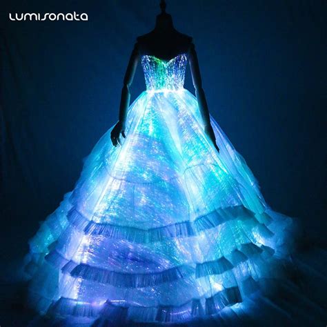 Vestido con fibra óptica