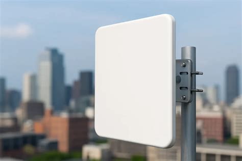 Antena de panel montada en una pared