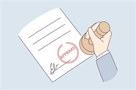 Un documento legal con un sello