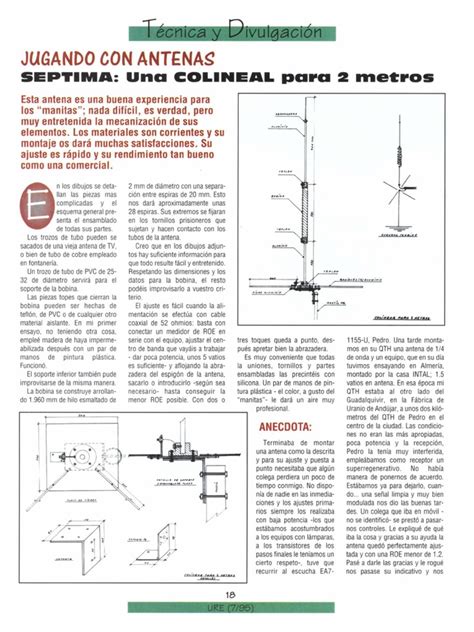 Diagrama conceptual de una antena colineal mostrando la alineación de los elementos dipolares