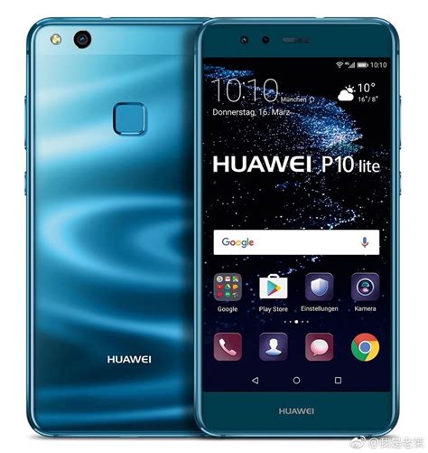 Ilustración de un smartphone Huawei P10 Lite con el icono de NFC activado