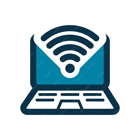 Ordenador portátil con icono de WiFi