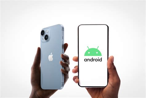 Iconos de smartphone Android e iPhone con el símbolo de WiFi