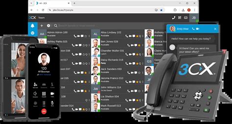 Iconos de smartphone y PC con el logo de VEX Softphone