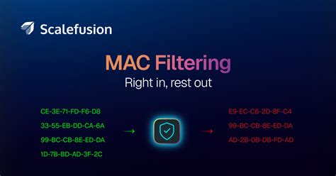 Infografía explicando el filtrado MAC