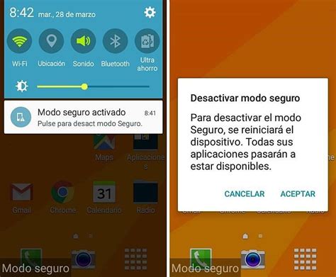 Icono de Modo Seguro en Android