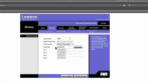 Captura de pantalla de la página de inicio de configuración de un router Linksys mostrando opciones como 