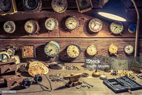 Taller de relojería suizo antiguo