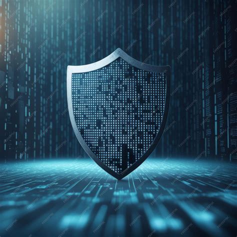 Imagen de un escudo digital protegiendo datos de un ordenador
