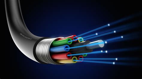imagen de un cable de fibra óptica con tubo holgado